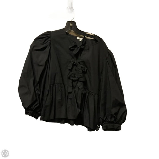 Top Long Sleeve By Jodifl In Black, Size: S