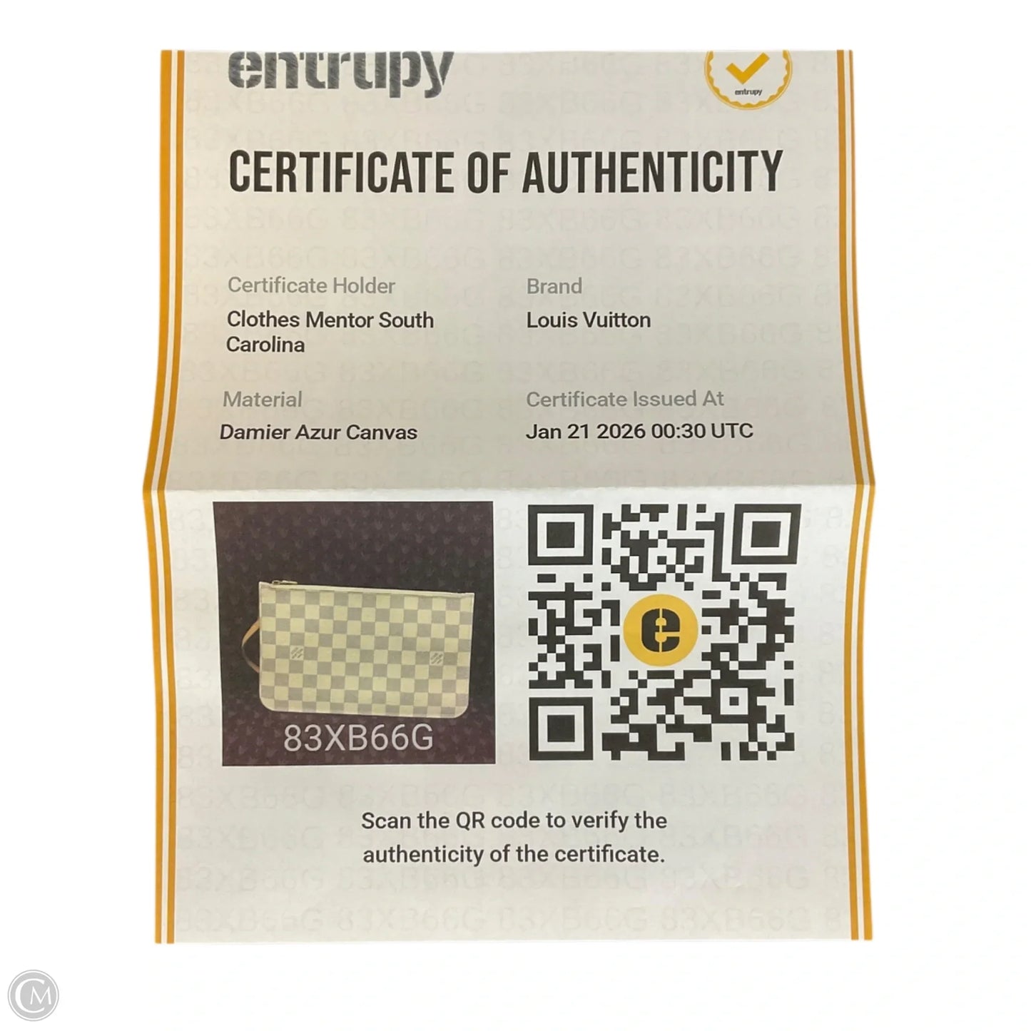 Wristlet Luxury Designer By Louis Vuitton, Size: Large