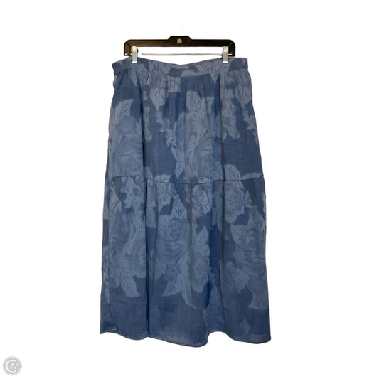 Skirt Maxi By Polagram In Blue, Size: 1x