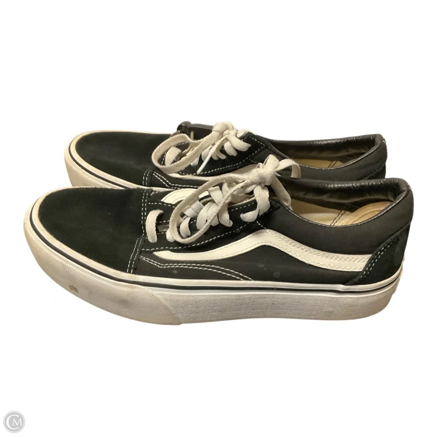 Shoes Sneakers By Vans In Black, Size: 8.5