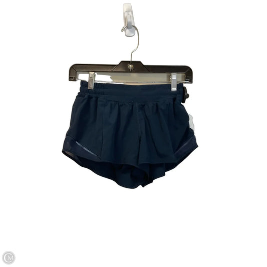 Athletic Shorts By Lululemon In Blue, Size: Xs
