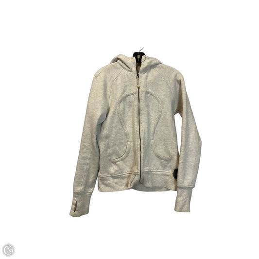Athletic Jacket By Lululemon In Grey, Size: Xs