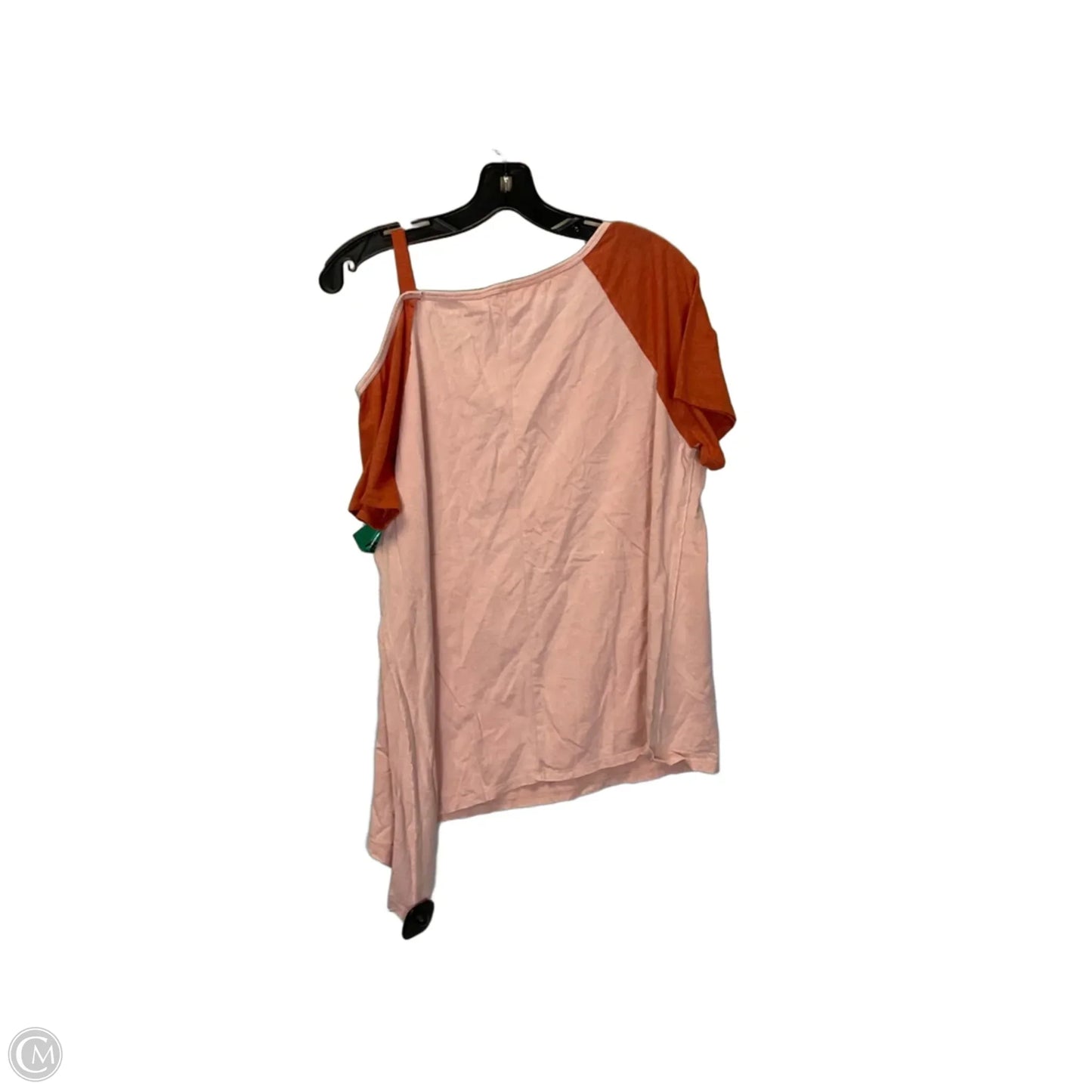 Top Short Sleeve By Umgee In Orange & Pink, Size: S
