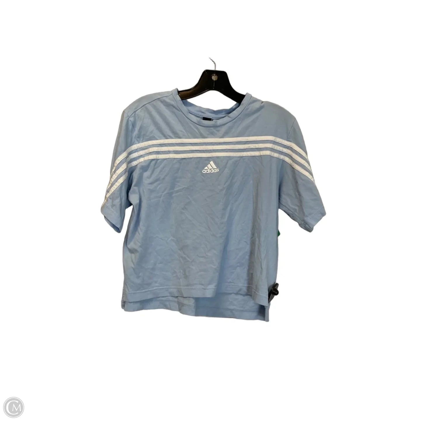 Top Short Sleeve By Adidas In Blue, Size: S
