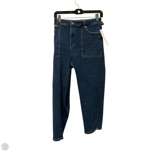 Jeans Cropped By Michael By Michael Kors In Blue Denim, Size: 16