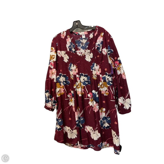 Dress Casual Short By Old Navy In Maroon, Size: L