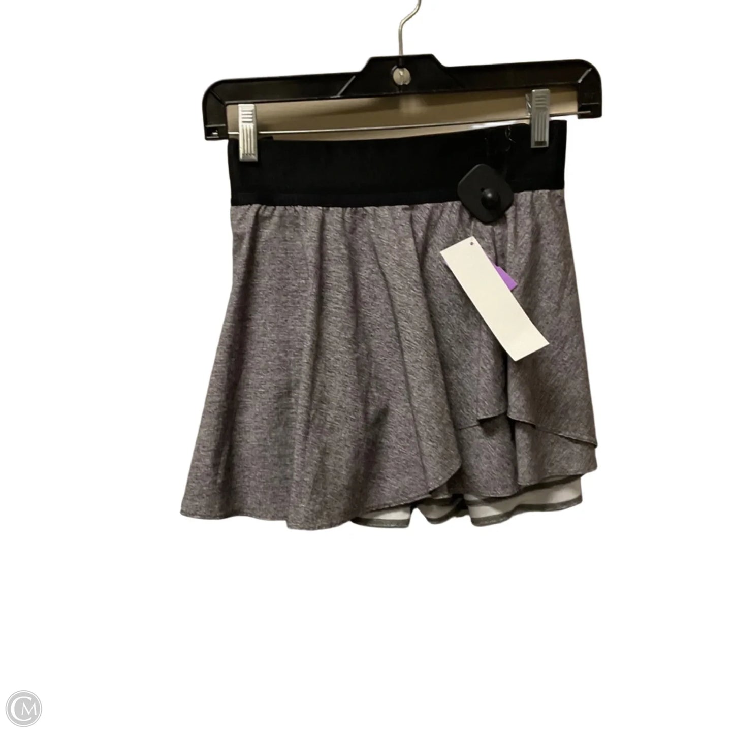 Athletic Skort By Lululemon In Grey, Size: 6