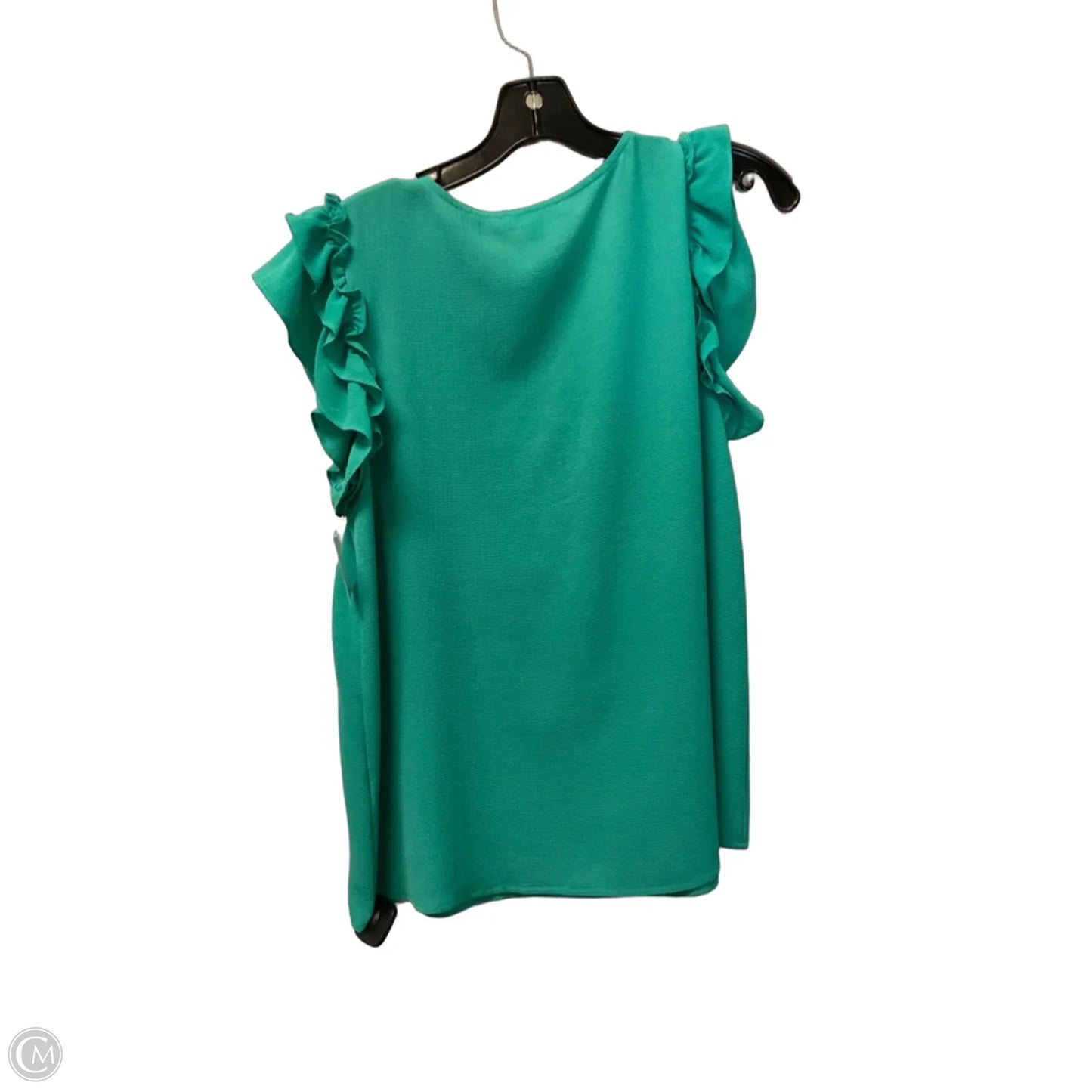 Top Short Sleeve By Mine In Green, Size: L