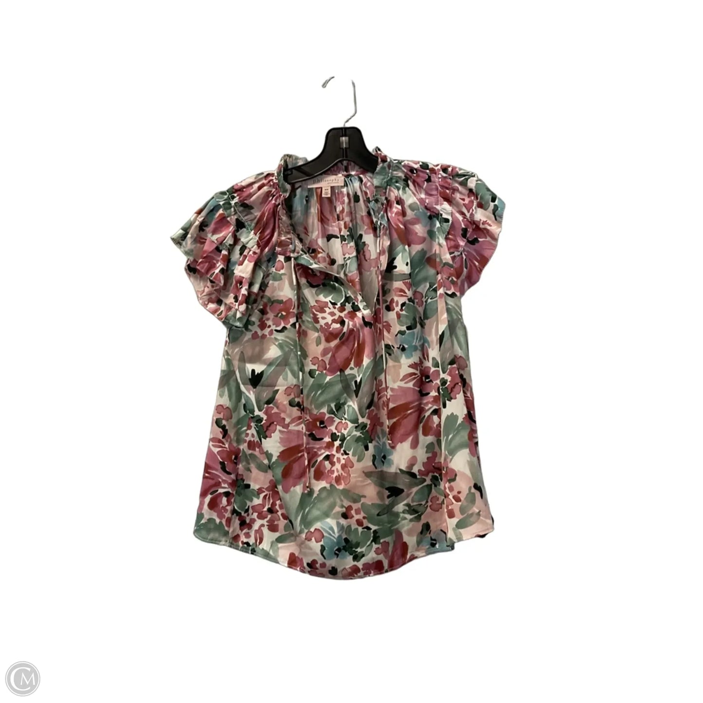 Top Sleeveless By Philosophy In Floral Print, Size: M