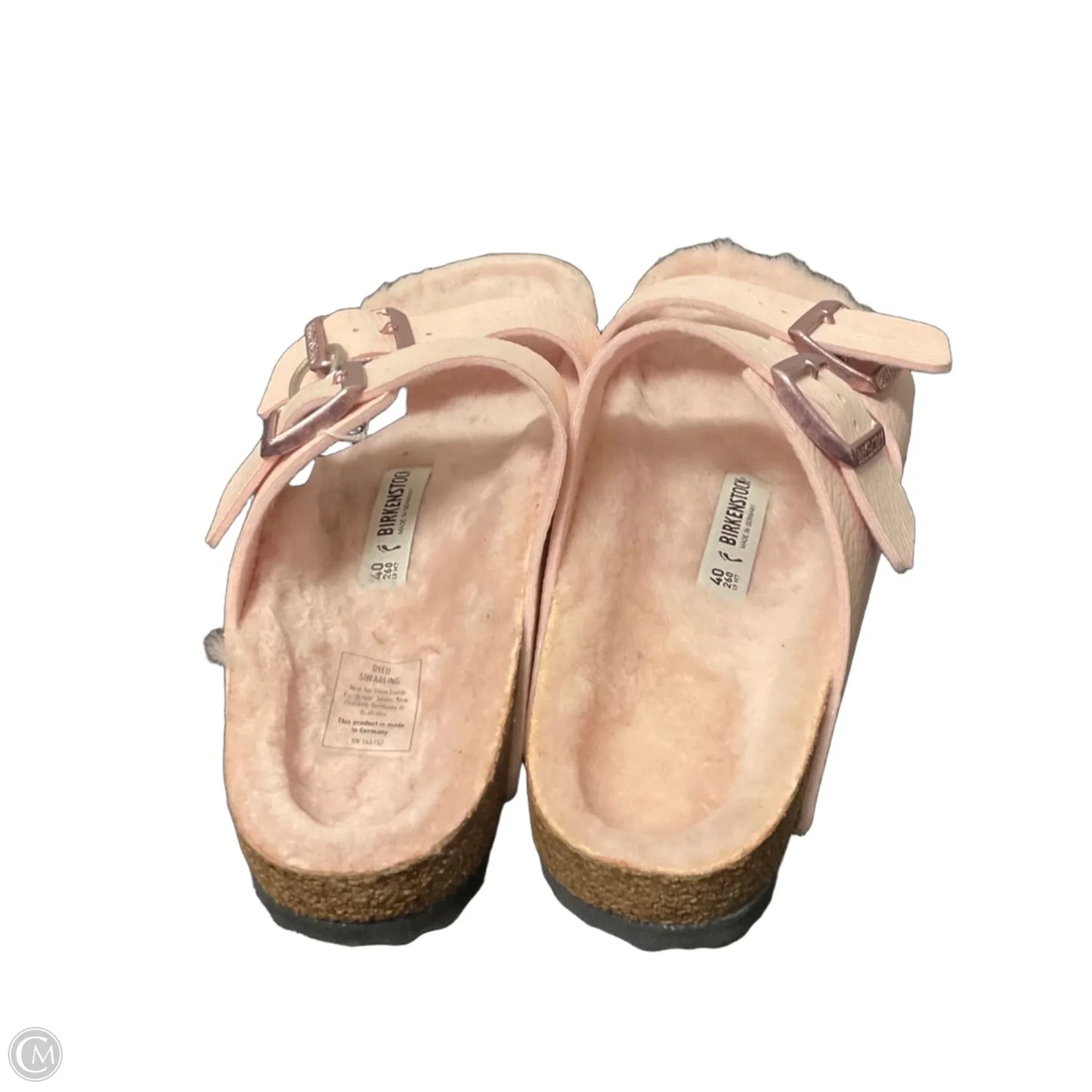 Sandals Flats By Birkenstock In Pink, Size: 9