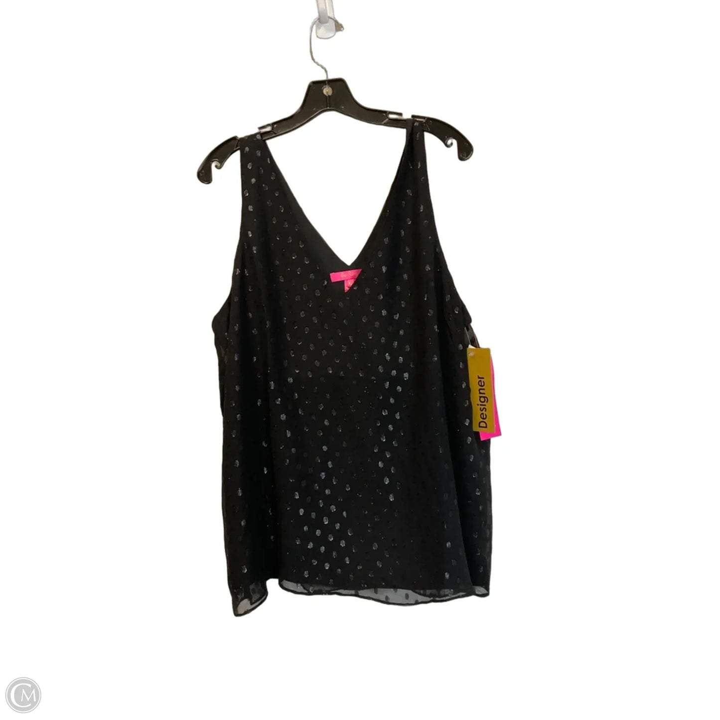 Top Sleeveless Designer By Lilly Pulitzer In Black, Size: Xl