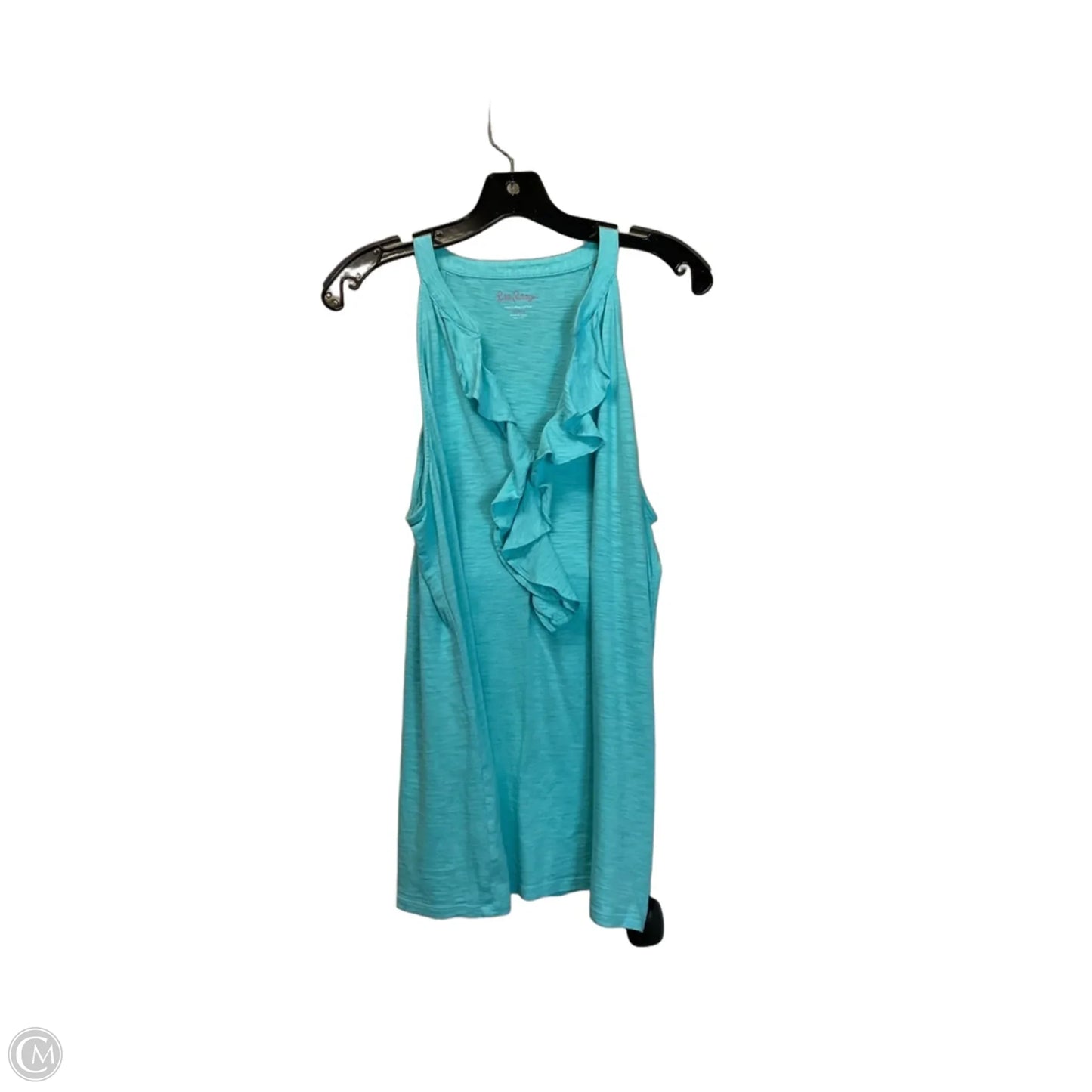 Top Sleeveless Designer By Lilly Pulitzer In Blue, Size: Xl