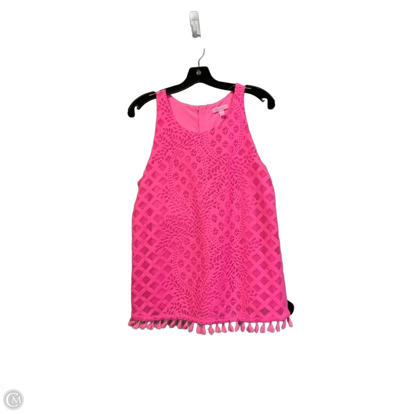 Top Sleeveless Designer By Lilly Pulitzer In Pink, Size: L