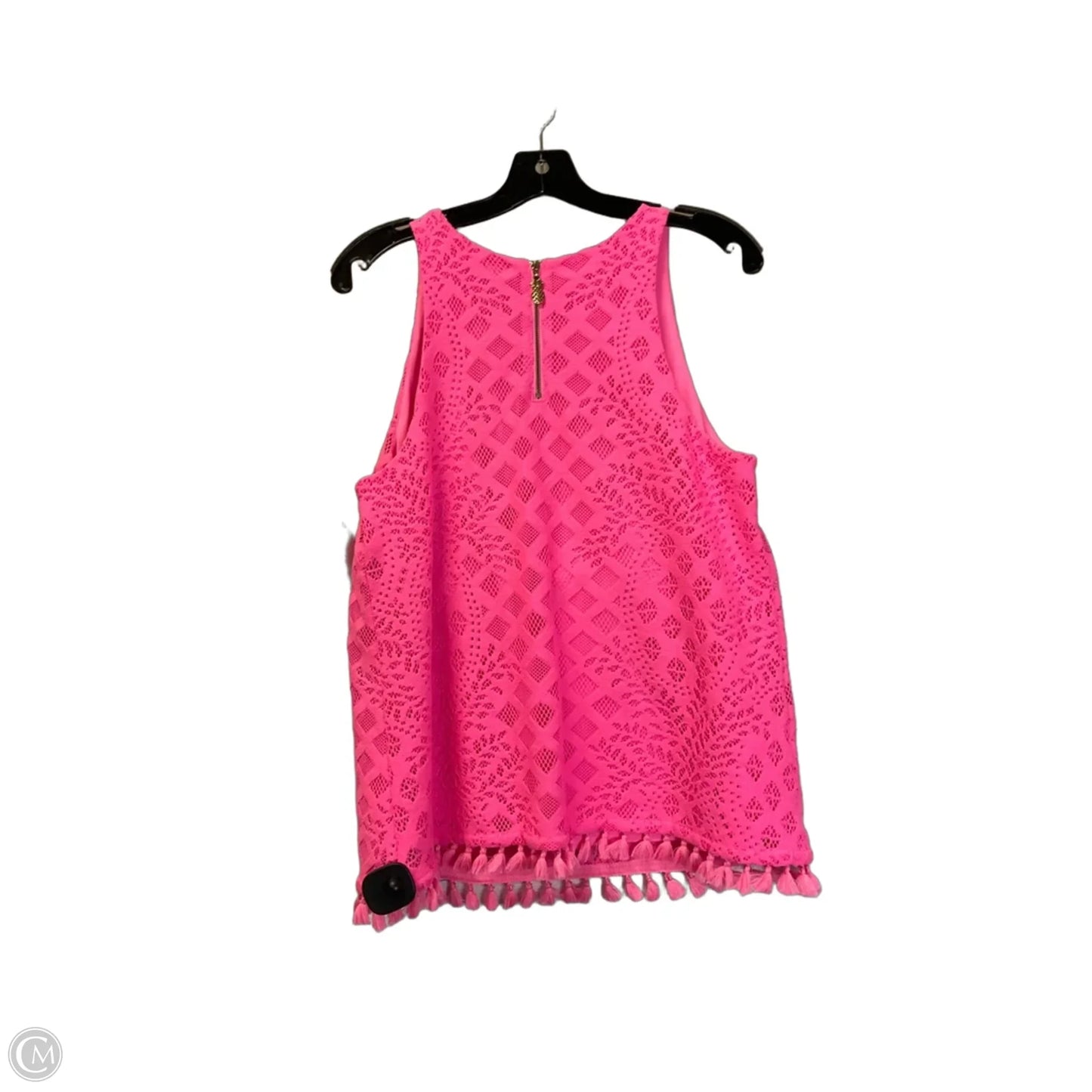 Top Sleeveless Designer By Lilly Pulitzer In Pink, Size: L