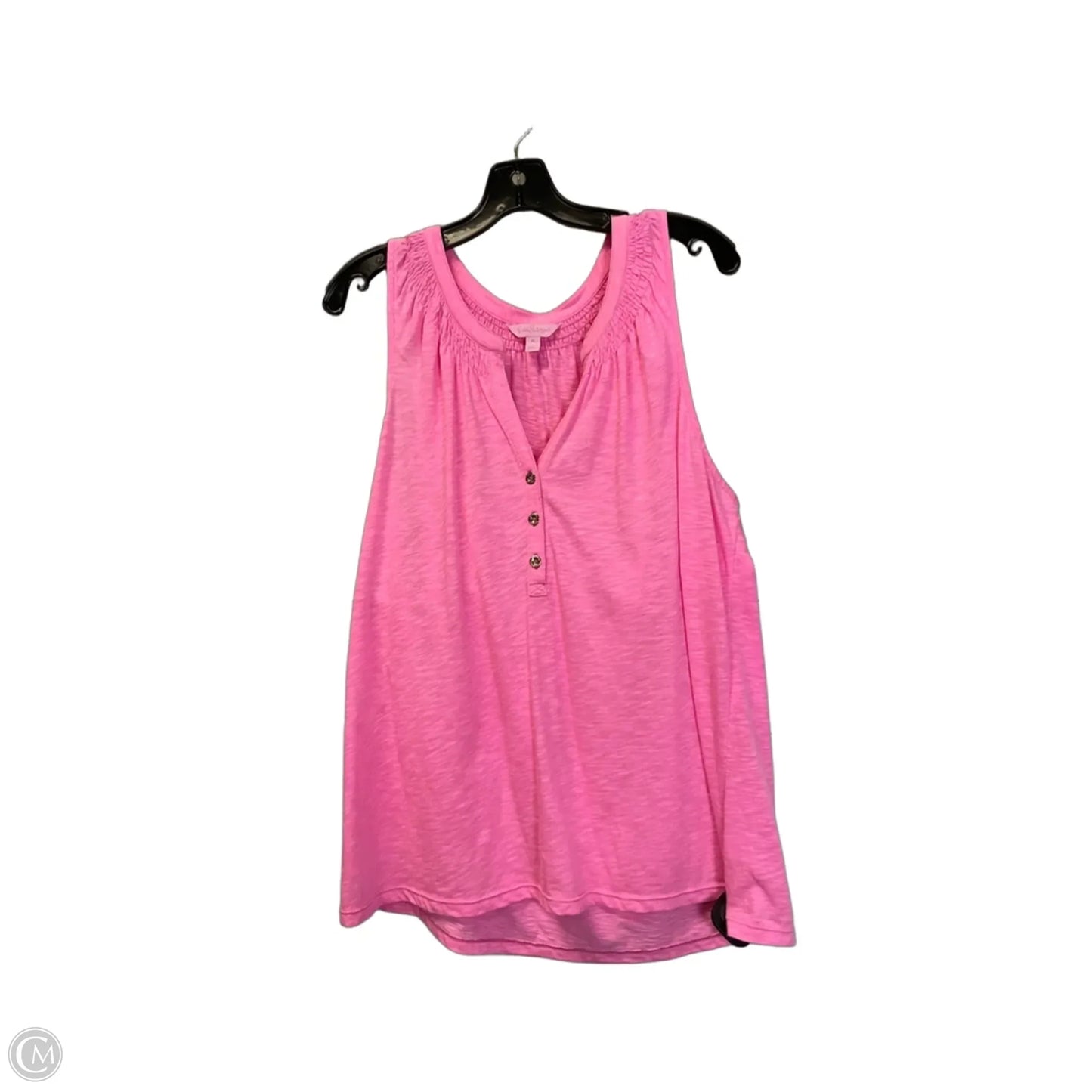Top Sleeveless Designer By Lilly Pulitzer In Pink, Size: Xl