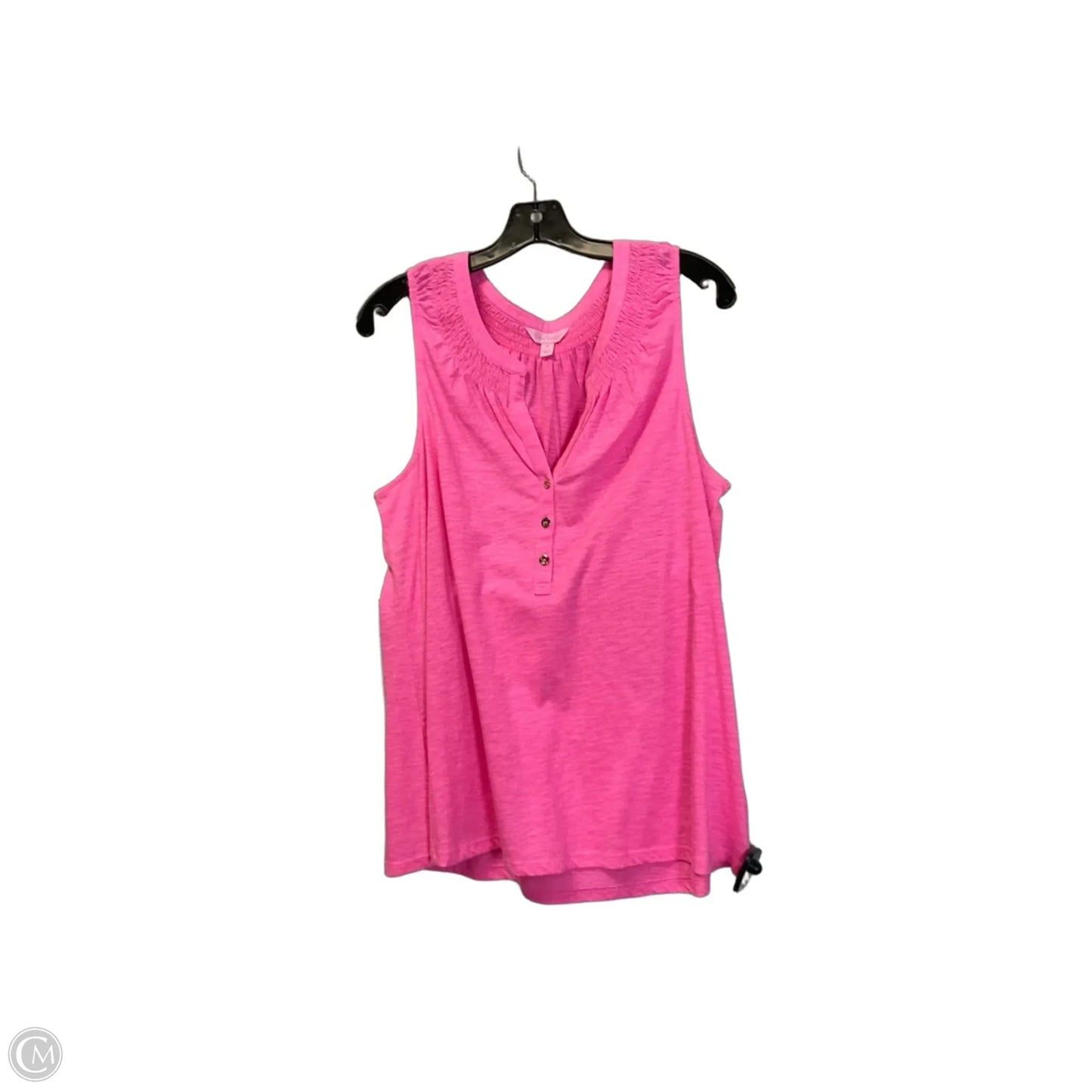 Top Sleeveless Designer By Lilly Pulitzer In Pink, Size: Xl