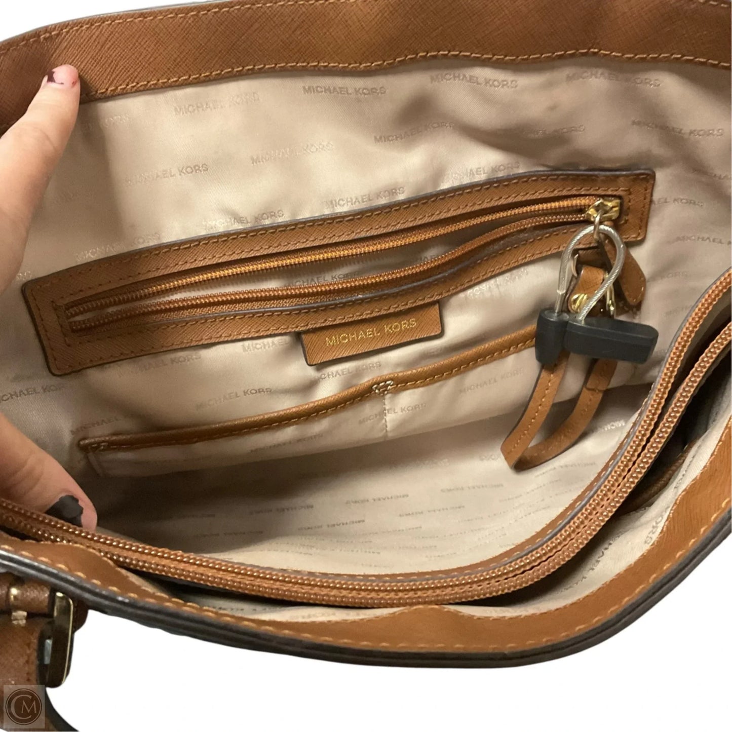 Handbag Designer By Michael Kors, Size: Large