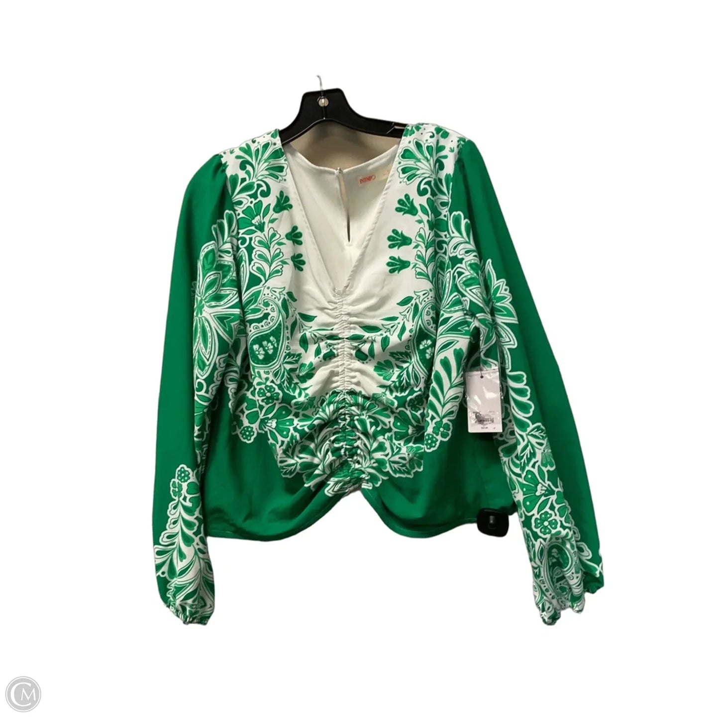 Top Long Sleeve By Intempo In Green, Size: Xl