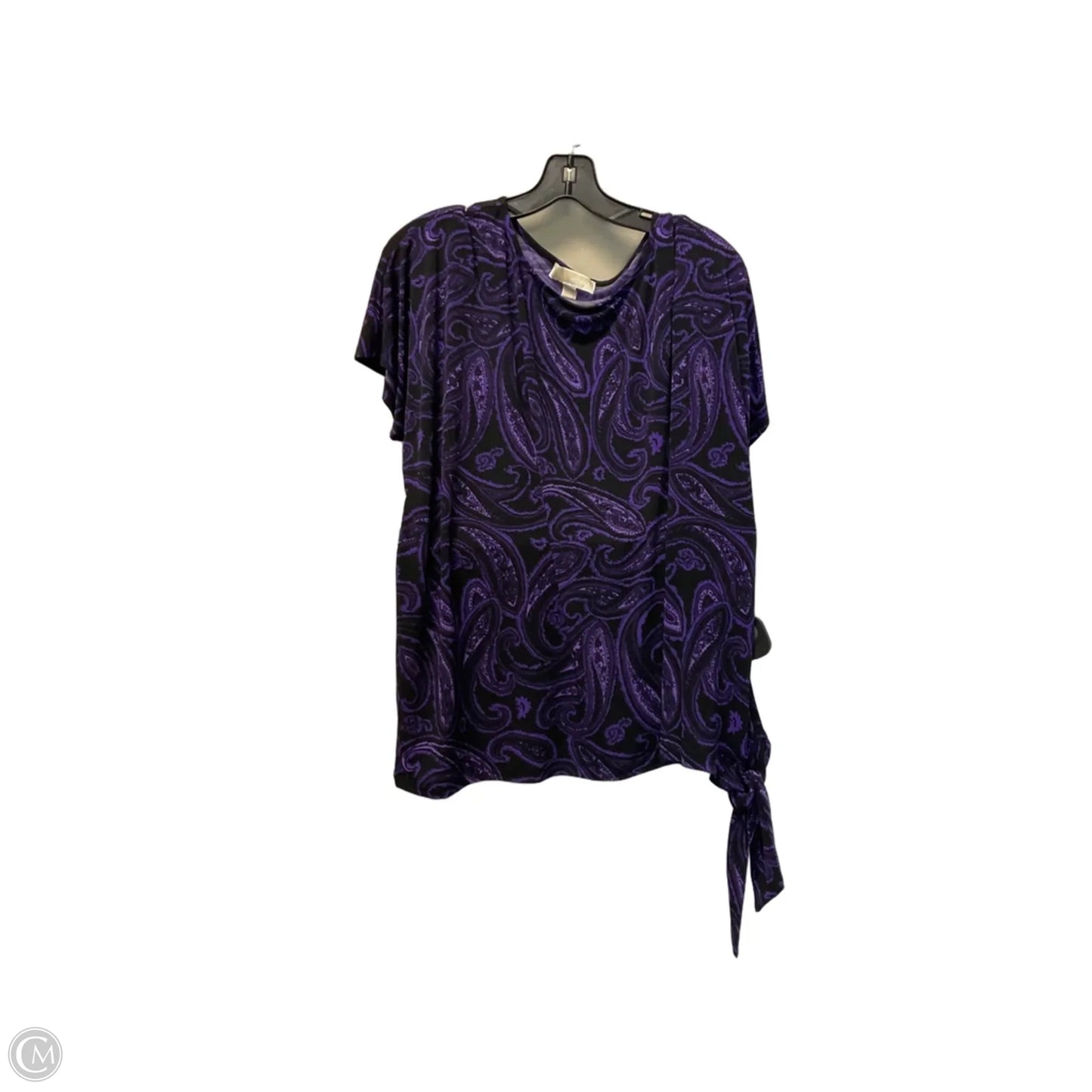 Top Short Sleeve By Michael By Michael Kors In Purple, Size: L