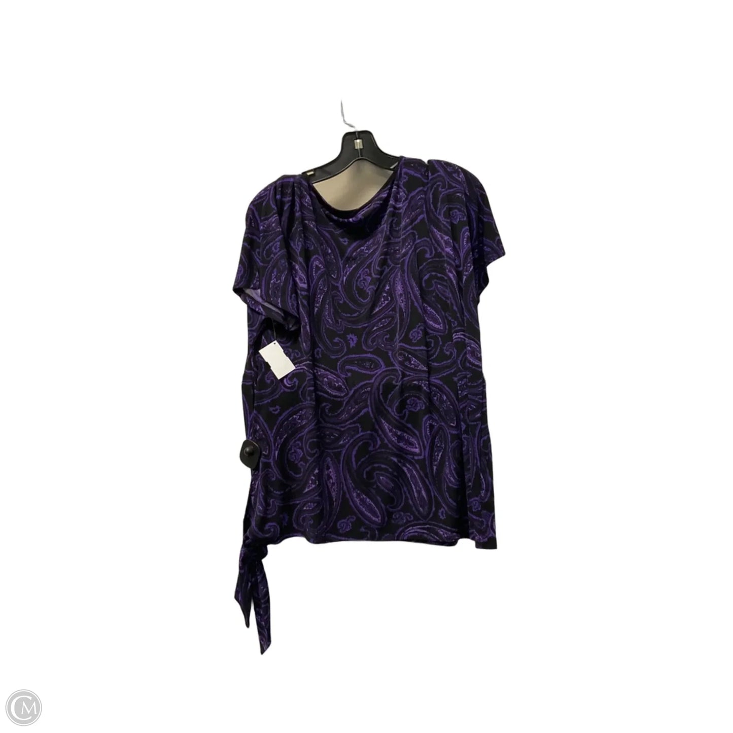 Top Short Sleeve By Michael By Michael Kors In Purple, Size: L