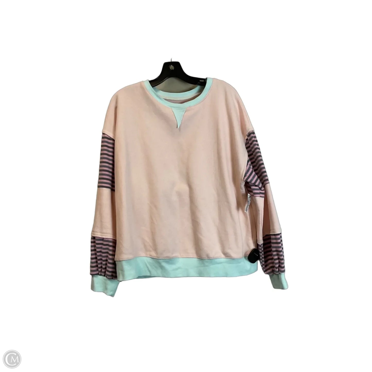 Sweatshirt Crewneck By Clothes Mentor In Pink, Size: L