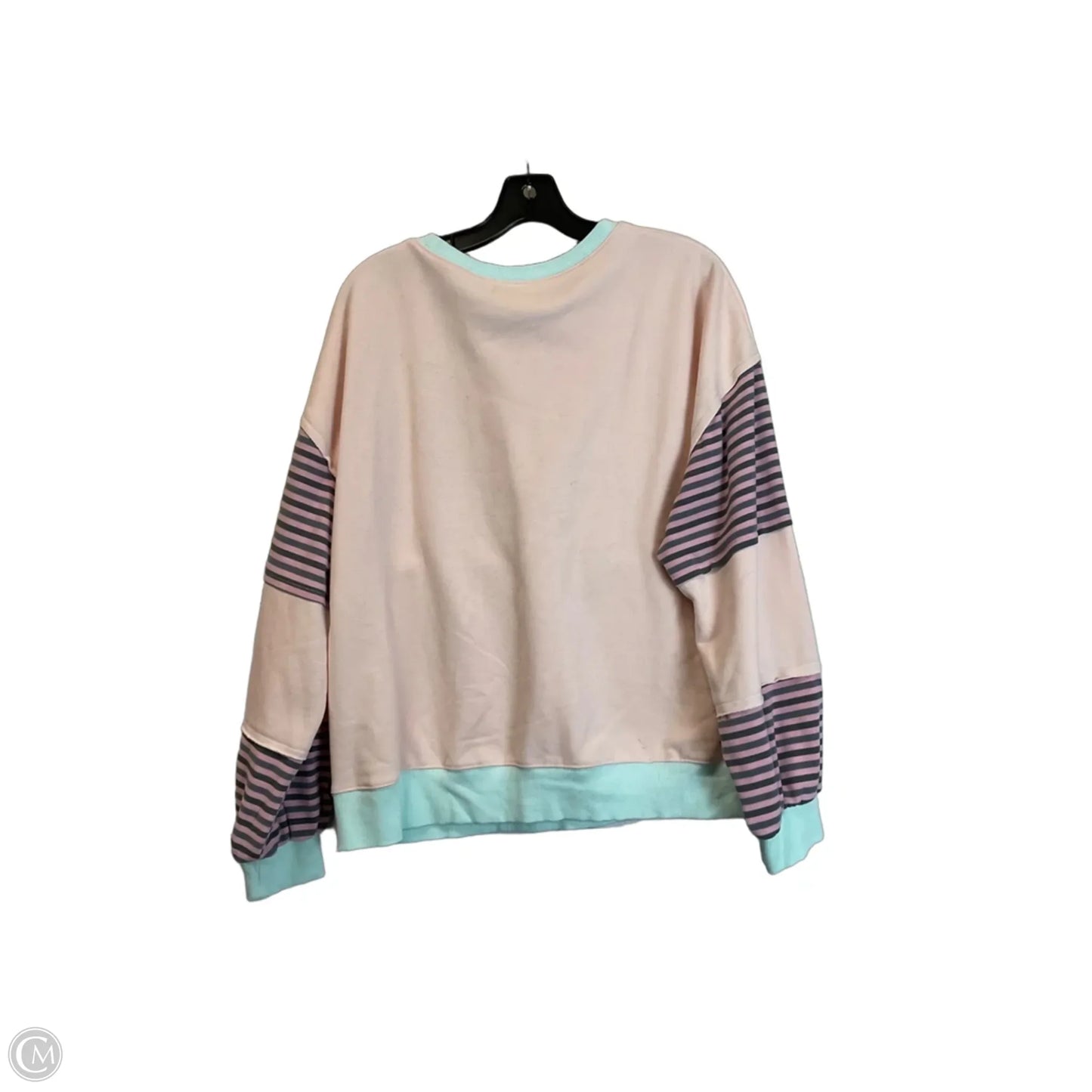 Sweatshirt Crewneck By Clothes Mentor In Pink, Size: L