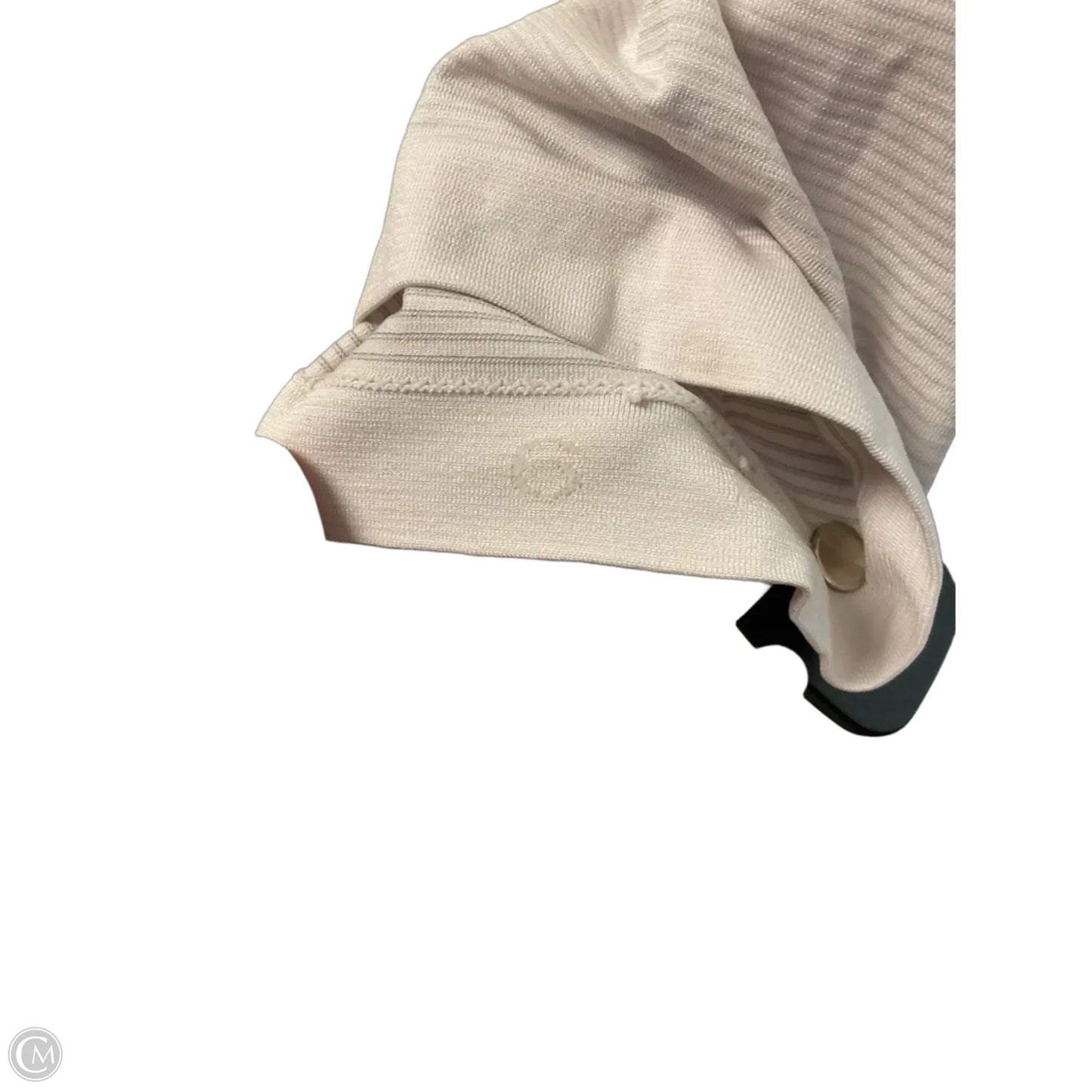 Athletic Top Short Sleeve By Lululemon In White, Size: 6