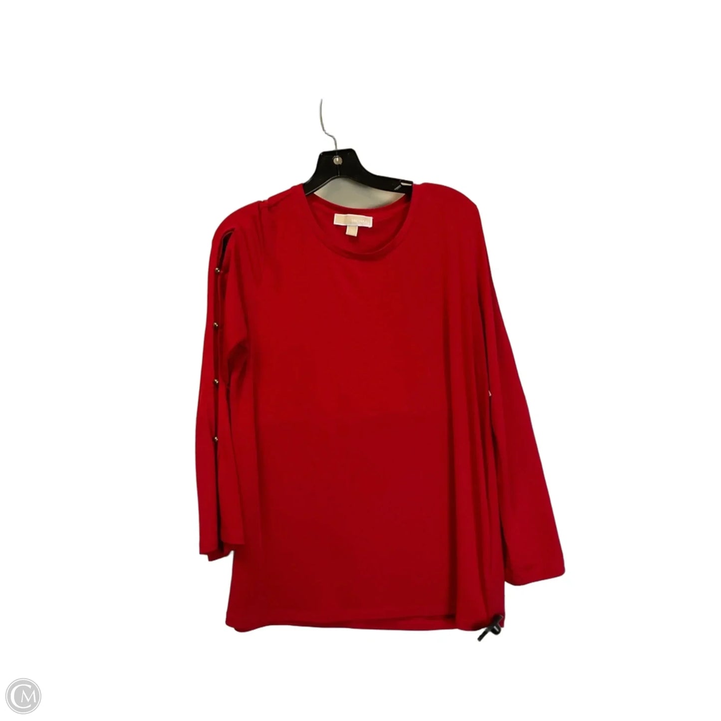 Top Long Sleeve Basic By Michael By Michael Kors In Red, Size: L