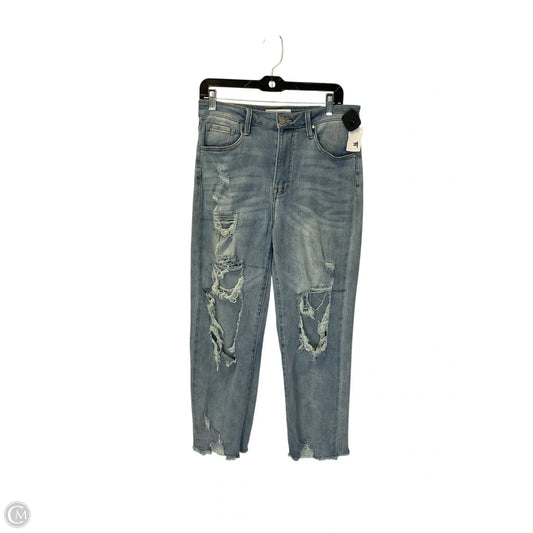 Jeans Straight By Risen In Blue Denim, Size: 8