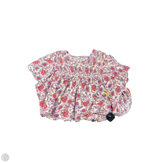 Top Short Sleeve By Free People In Multi-colored, Size: Xs