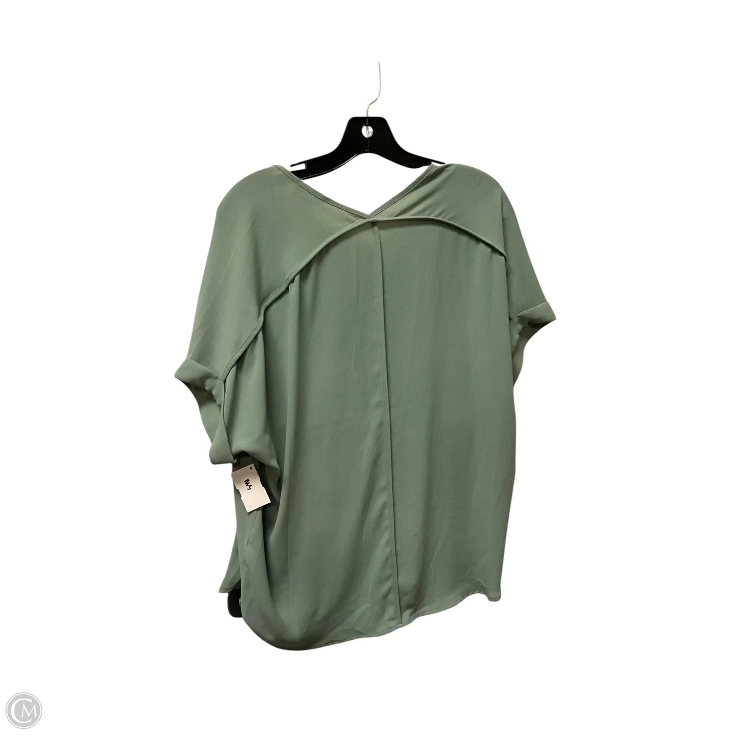 Top Short Sleeve By Lush In Green, Size: S