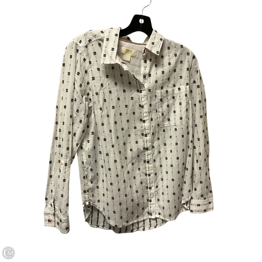 Top Long Sleeve By Maeve In White, Size: M