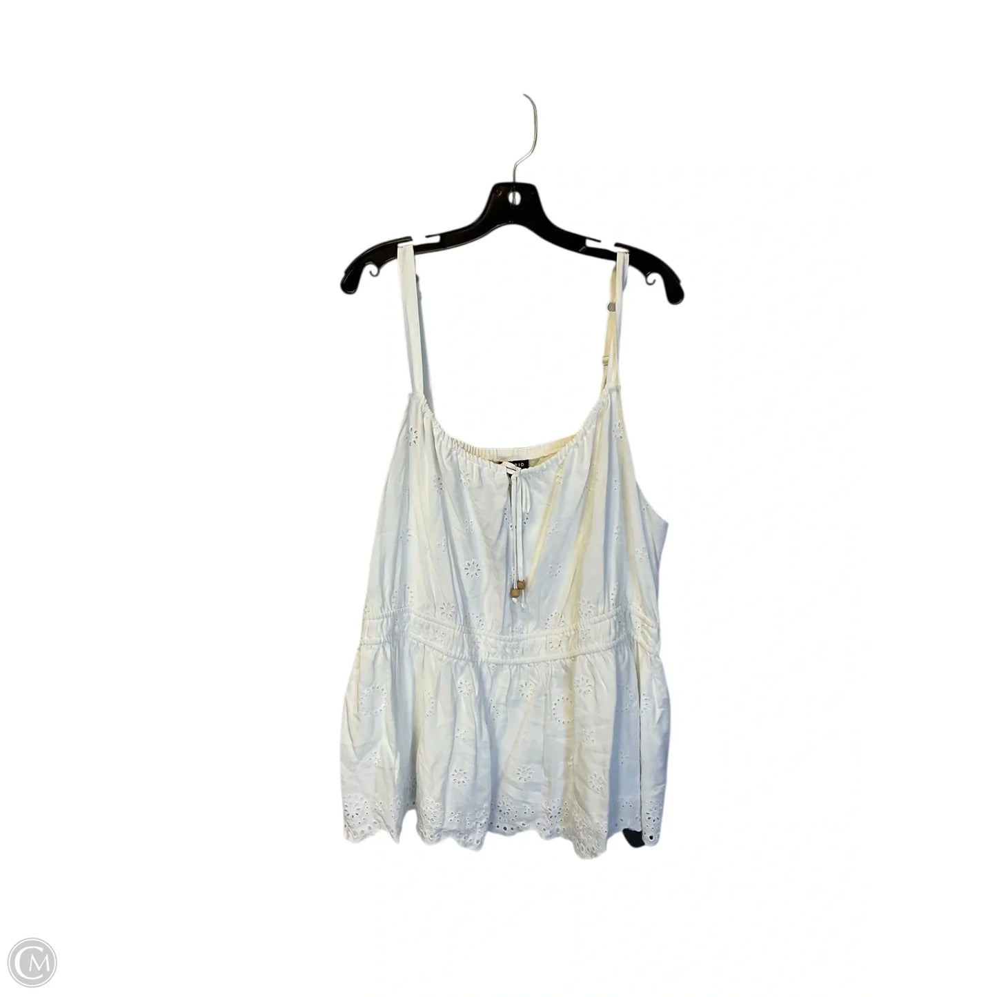 Top Sleeveless By Torrid In White, Size: 3x