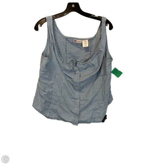 Top Sleeveless By Faded Glory In Blue, Size: Xl