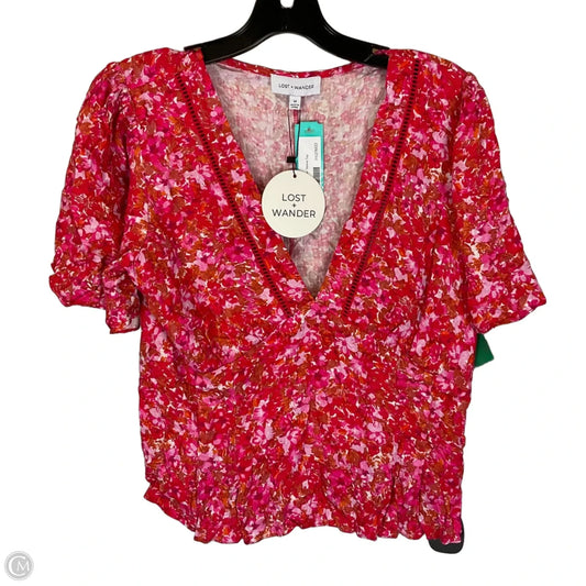 Top Short Sleeve By Clothes Mentor In Pink, Size: M