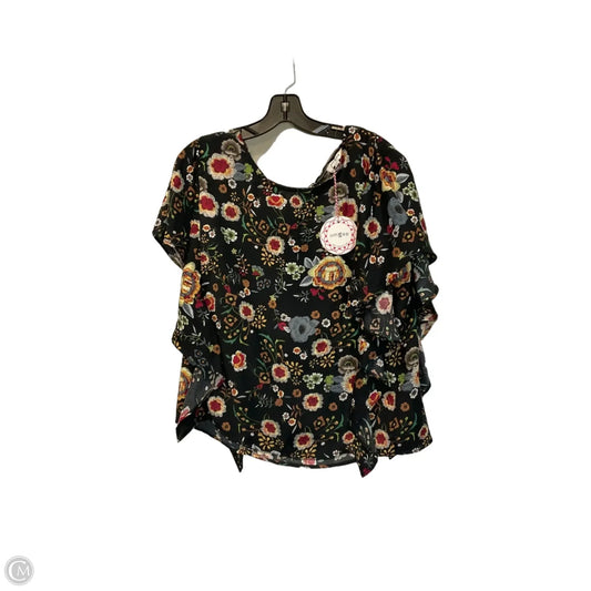 Top Short Sleeve By Umgee In Black, Size: M