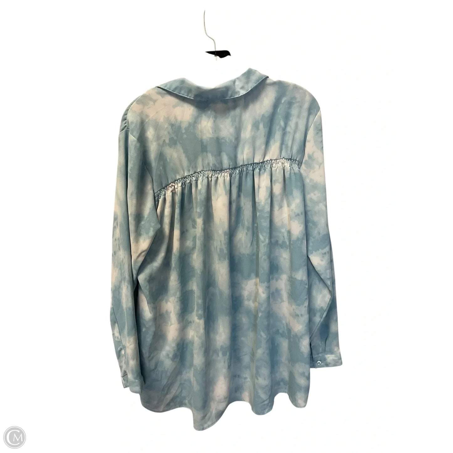 Top Long Sleeve By Wonderly In Blue, Size: 3x