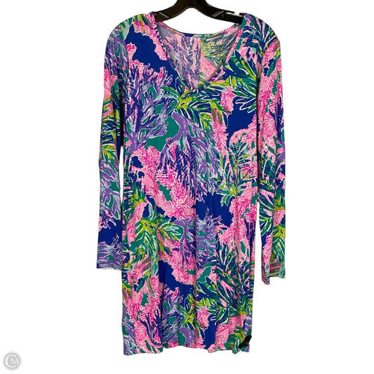 Dress Designer By Lilly Pulitzer In Blue & Purple, Size: M