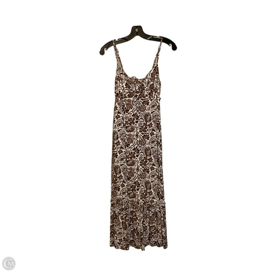 Dress Casual Midi By Monteau In Brown, Size: S