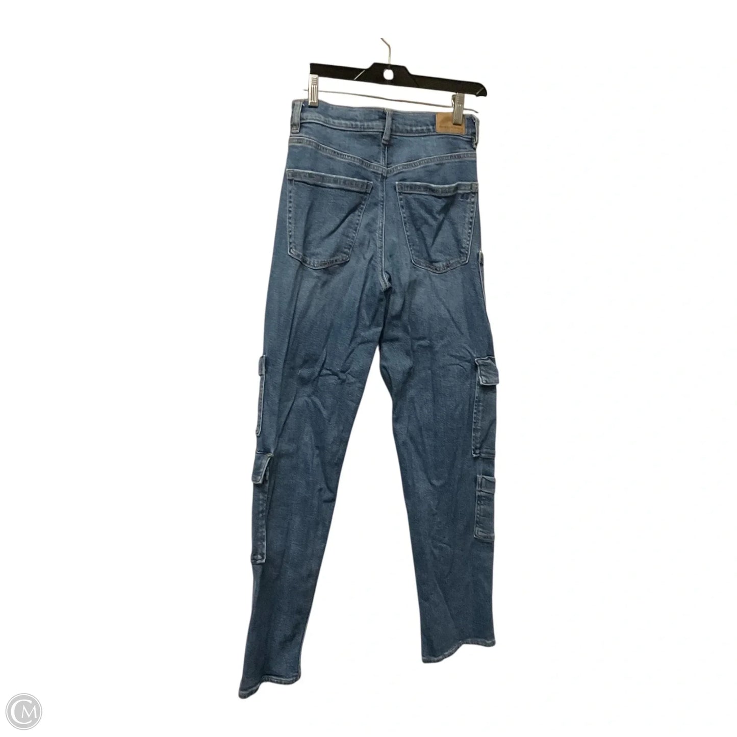 Jeans Straight By American Eagle In Blue Denim, Size: 0