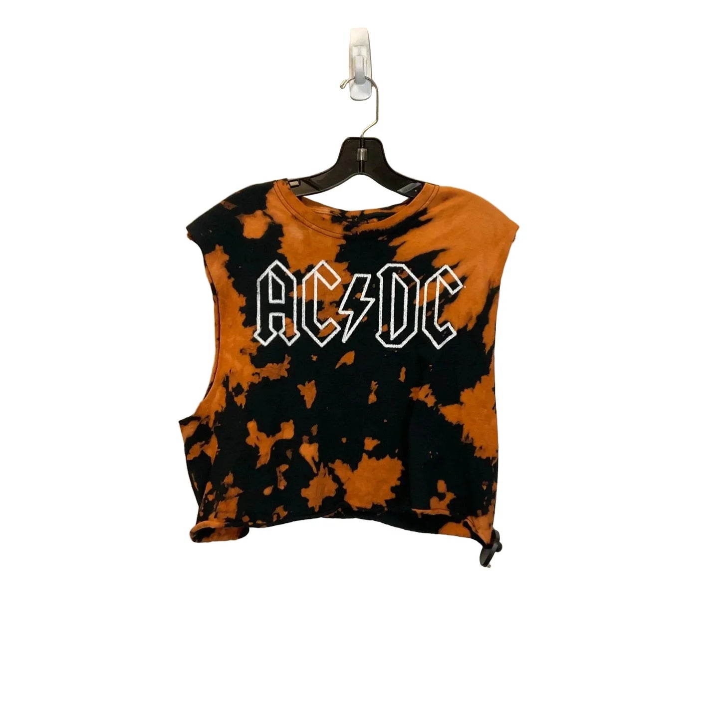 Top Short Sleeve By Clothes Mentor In Black & Orange, Size: S