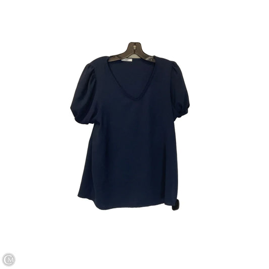 Top Short Sleeve By Jodifl In Blue, Size: S