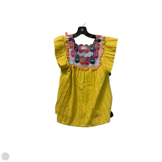 Top Short Sleeve By Altard State In Yellow, Size: M