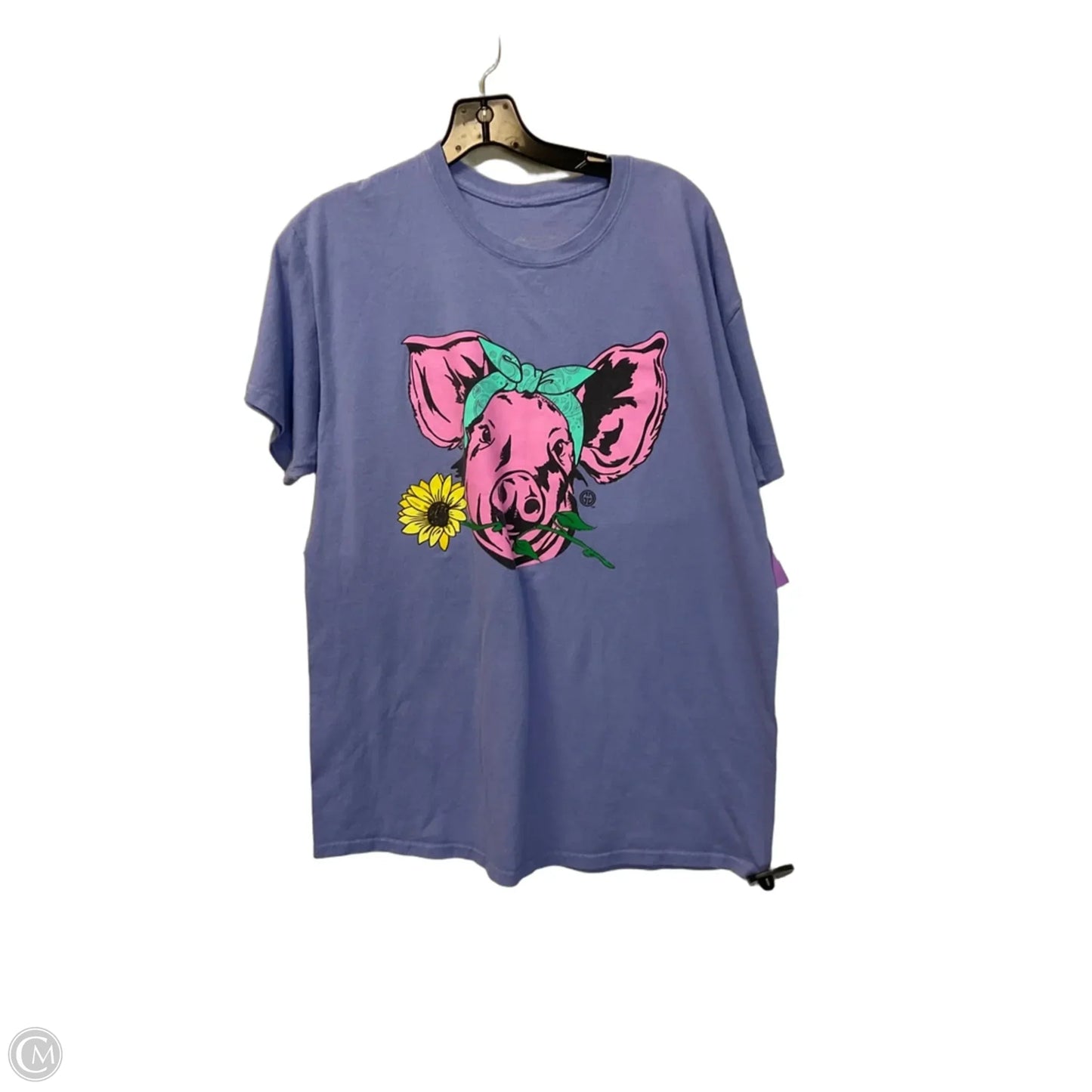 Top Short Sleeve Basic By Clothes Mentor In Purple, Size: M