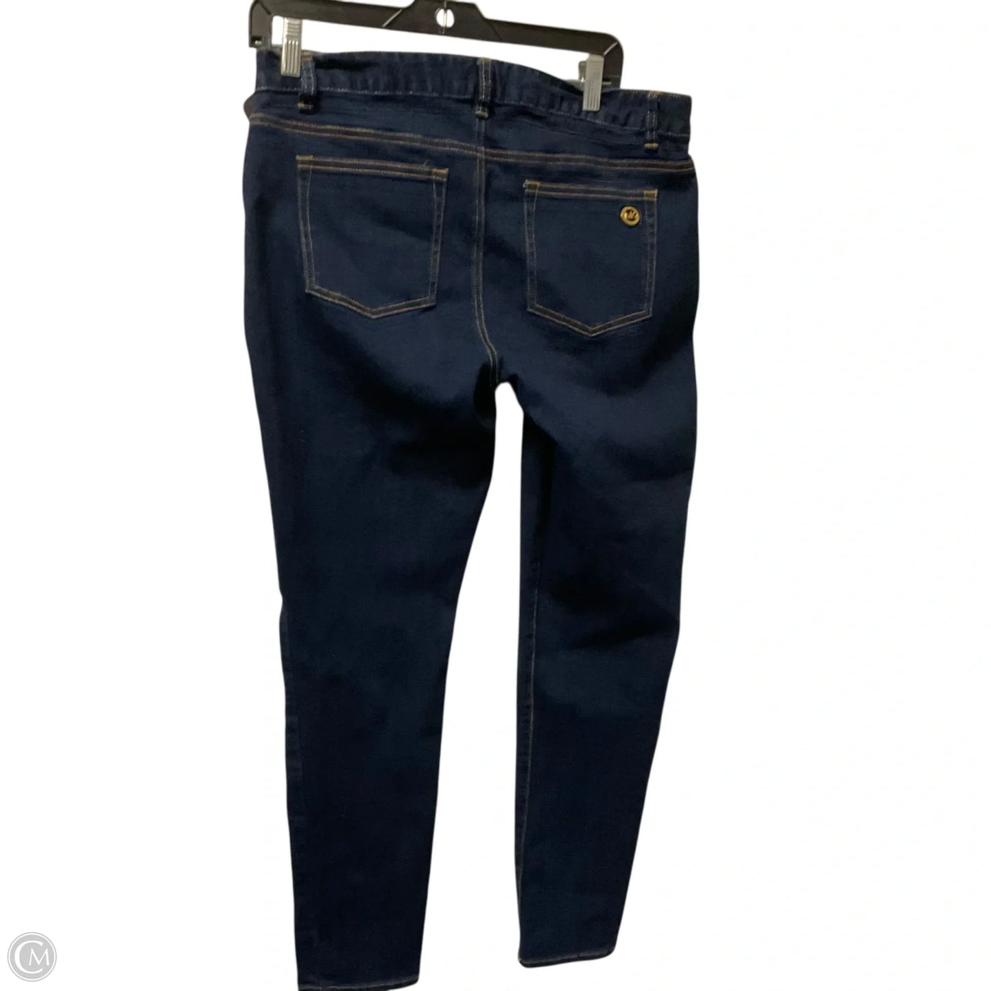 Jeans Skinny By Michael By Michael Kors In Blue Denim, Size: 10
