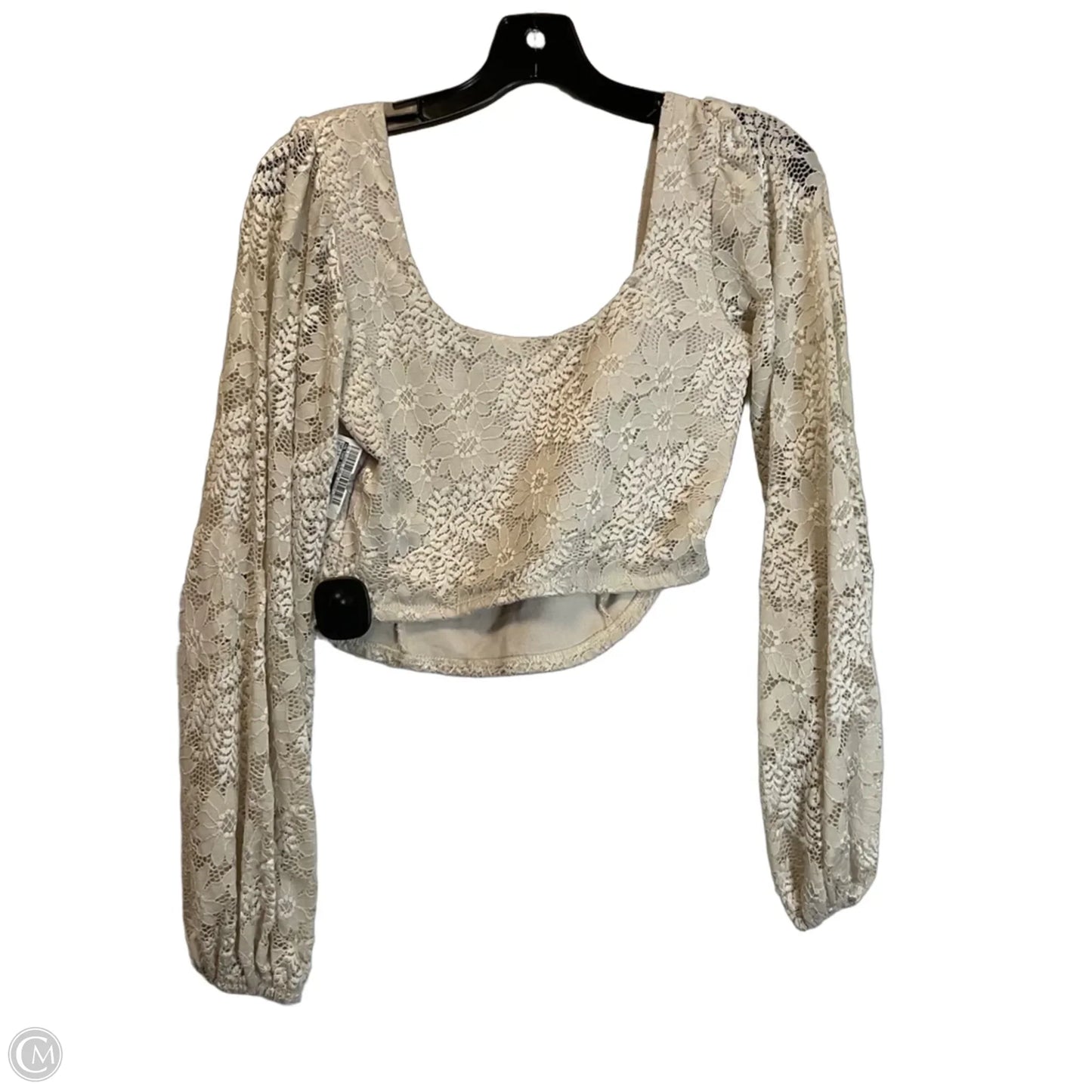 Top Long Sleeve By Altard State In Beige, Size: M