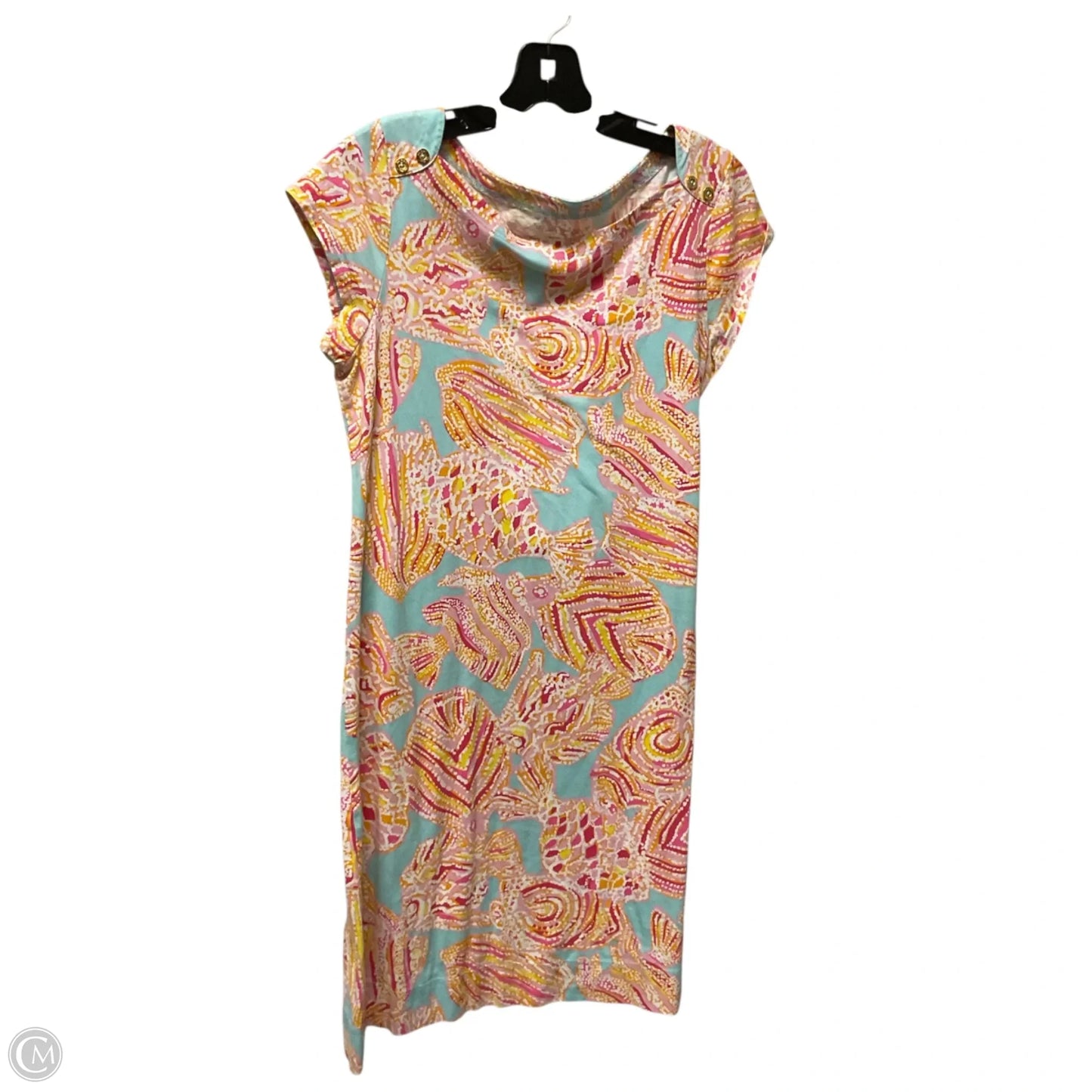 Dress Designer By Lilly Pulitzer In Blue & Orange, Size: M