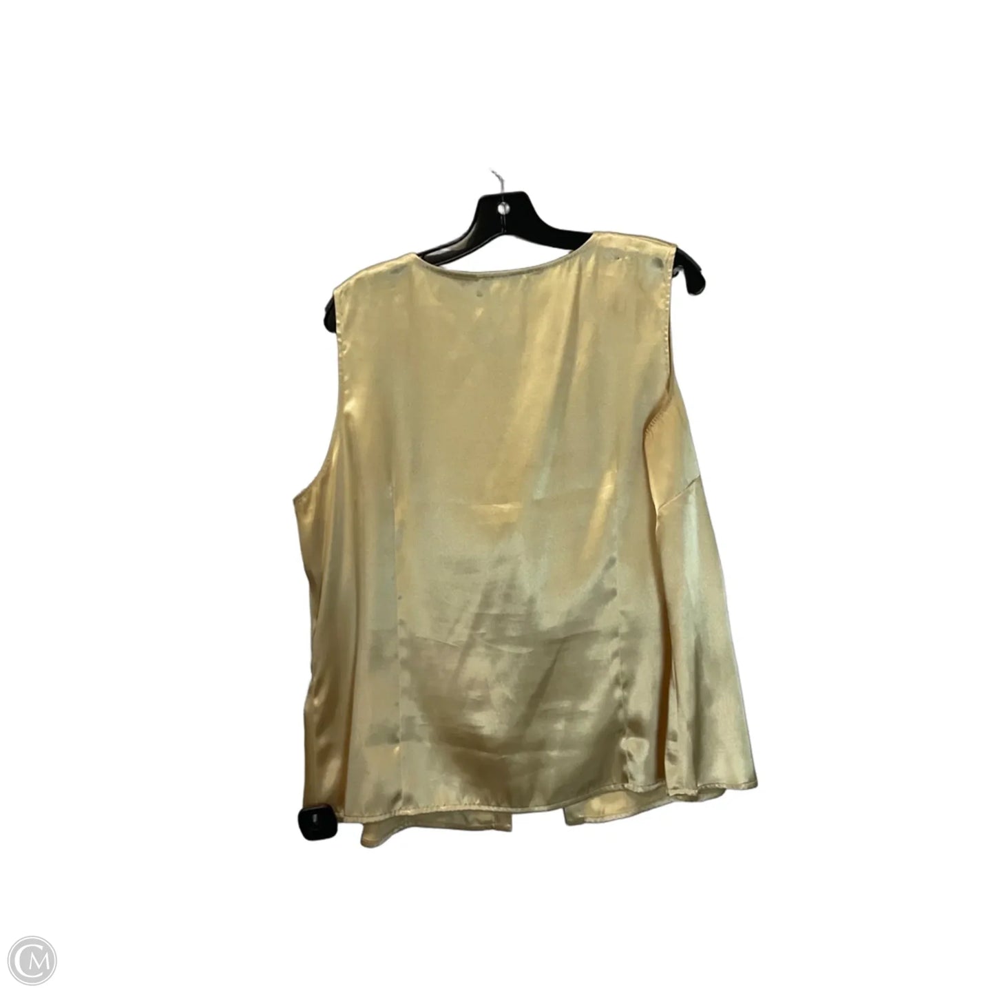 Top Sleeveless By Clothes Mentor In Gold, Size: L
