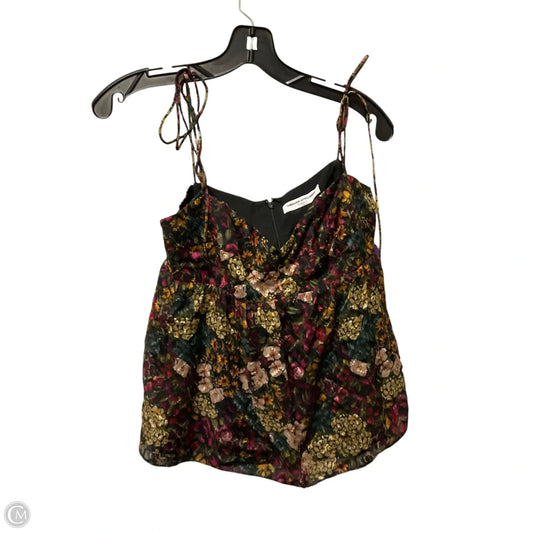 Top Sleeveless By Amanda Uprichard In Green & Pink, Size: L
