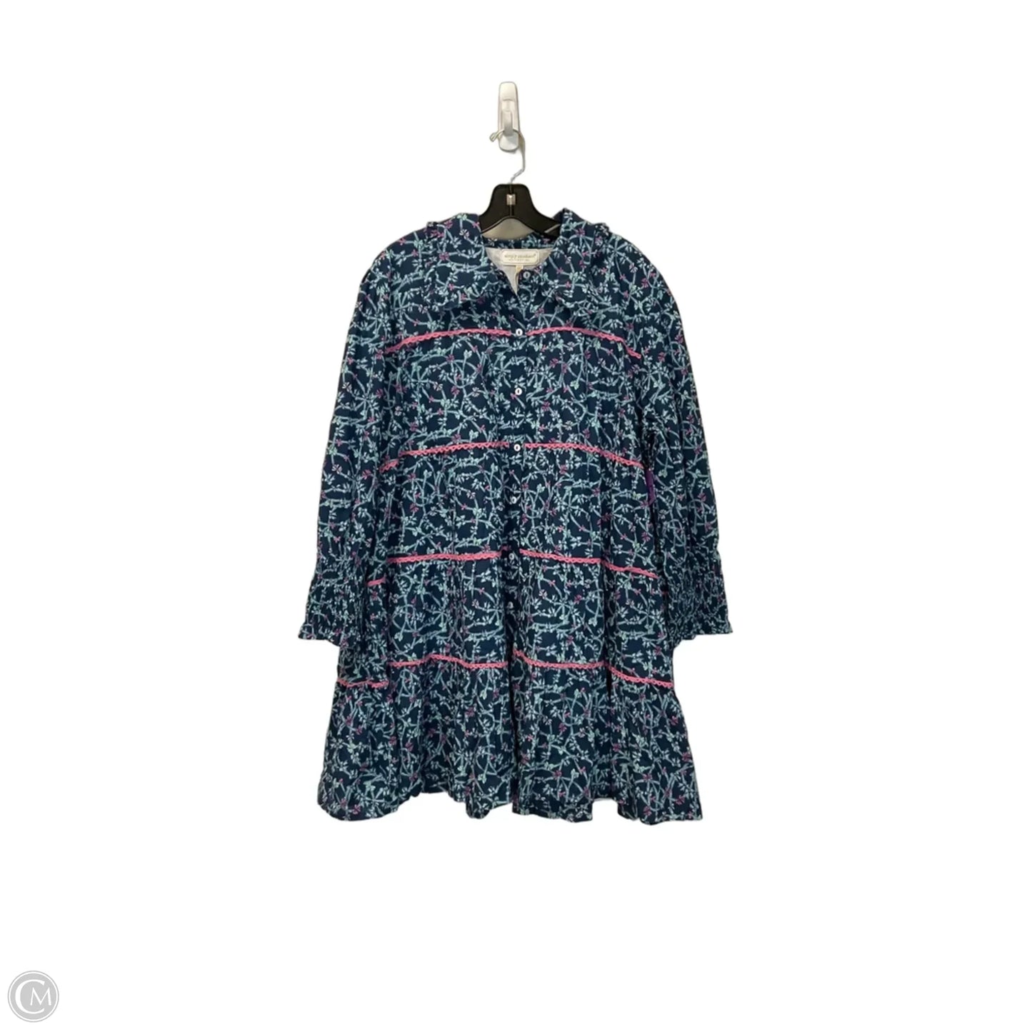 Dress Casual Midi By Simply Southern In Blue, Size: Xxl